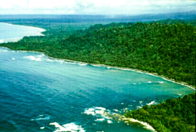 Areal picture of Corcovado national park
